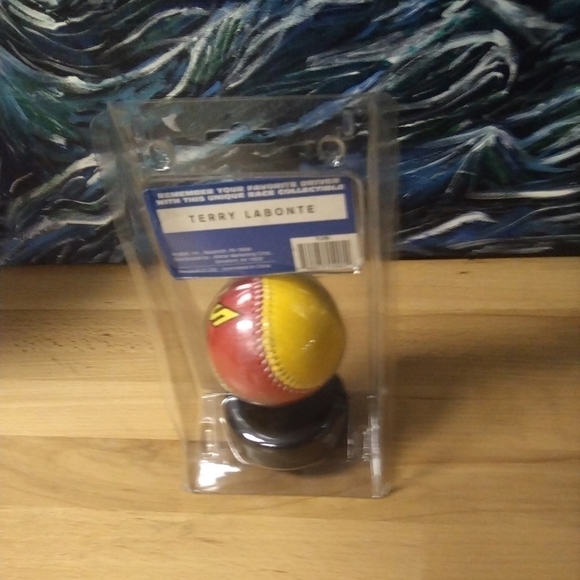 New Old Stock Terry Labonte Signed Nascar Raceball Race Ball Racing - Picture 3 of 3